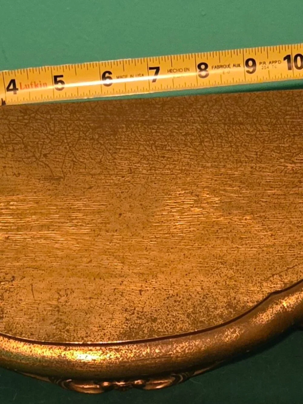 Vintage Florentine Style Ornate Gold Wall Shelf 1983 Burwood 2625 USA 12”